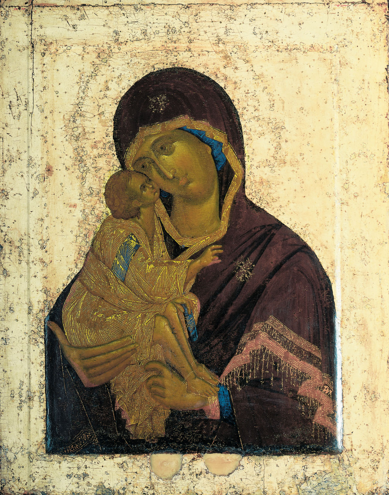 Богоматерь Донская, Третьяковская галерея, конец XIV века
